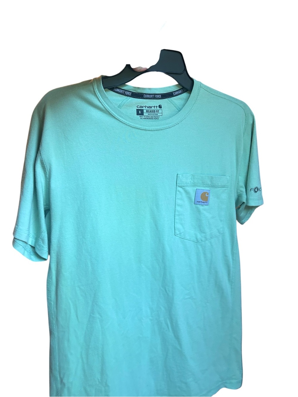 Carhartt Men’s Mint Green Short-Sleeve Pocket Tee